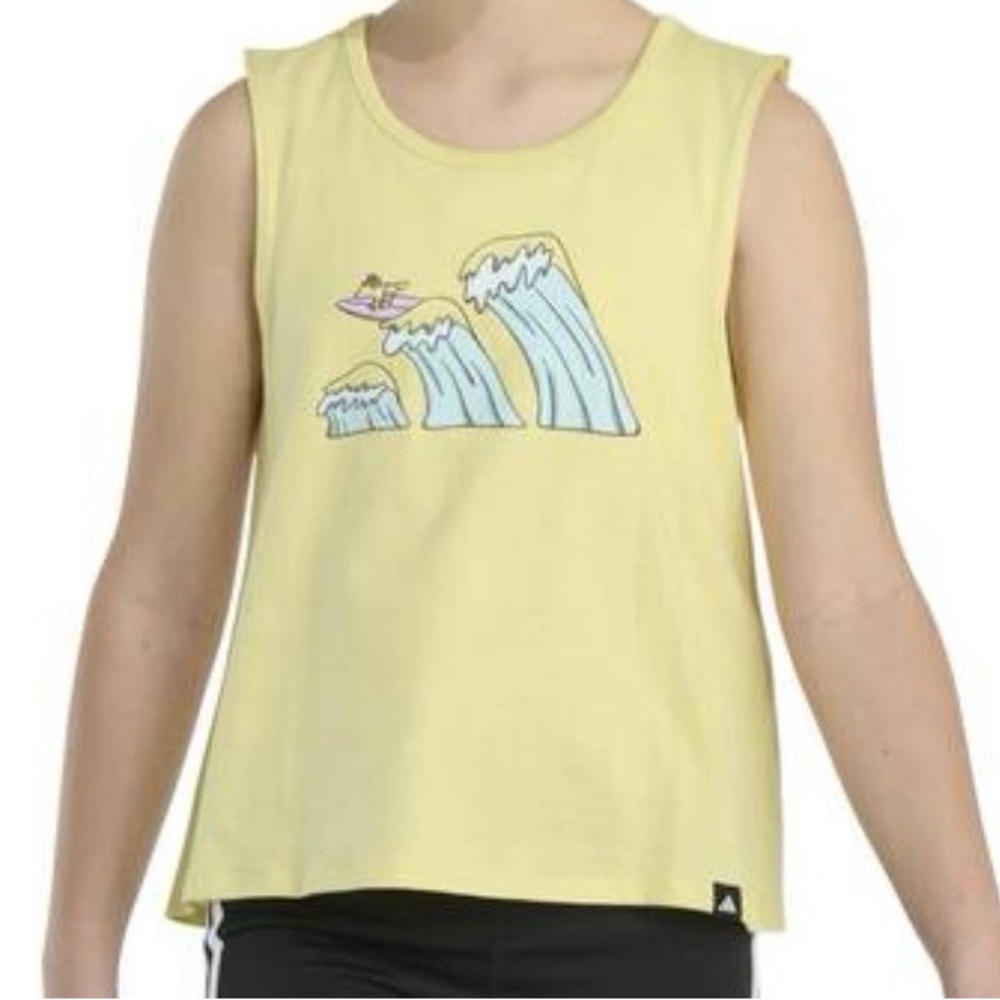 Adidas Kids Tank Top in Light Yellow